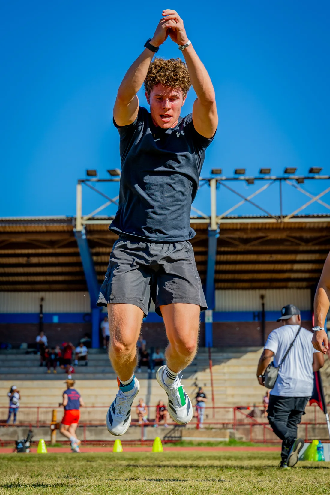 A standing jump at Deadly Dozen
